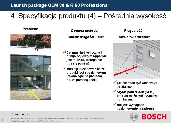 Launch package GLM 80 & R 60 Professional 4. Specyfikacja produktu (4) – Pośrednia