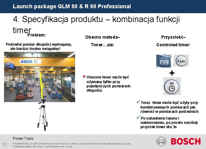 Launch package GLM 80 & R 60 Professional 4. Specyfikacja produktu – kombinacja funkcji