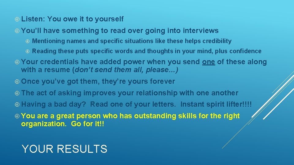  Listen: You’ll You owe it to yourself have something to read over going
