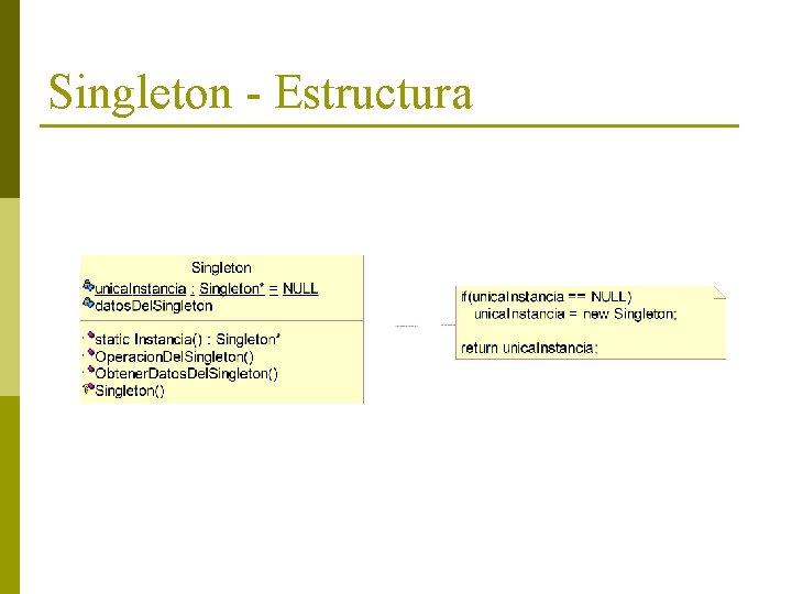 Singleton - Estructura 