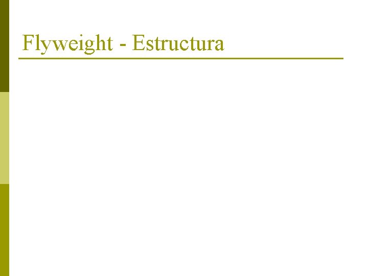 Flyweight - Estructura 