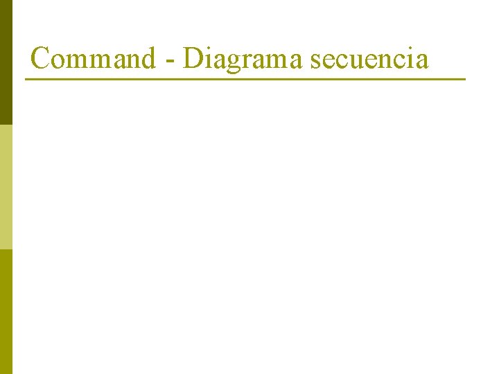 Command - Diagrama secuencia 