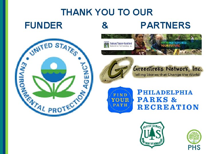 THANK YOU TO OUR FUNDER & PARTNERS 