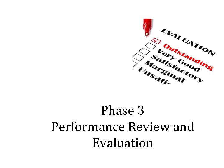 Phase 3 Performance Review and Evaluation 