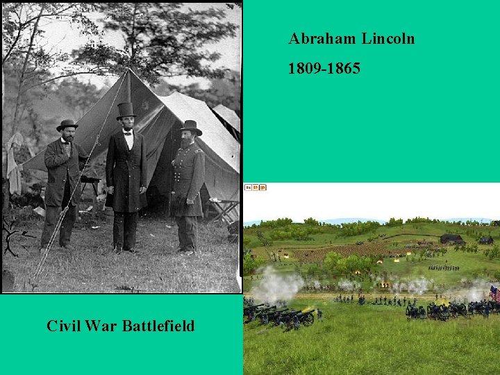 Abraham Lincoln 1809 -1865 Civil War Battlefield 