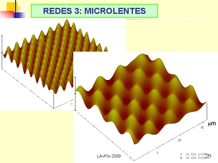 REDES 3: MICROLENTES LAv. Fis-2009 39 