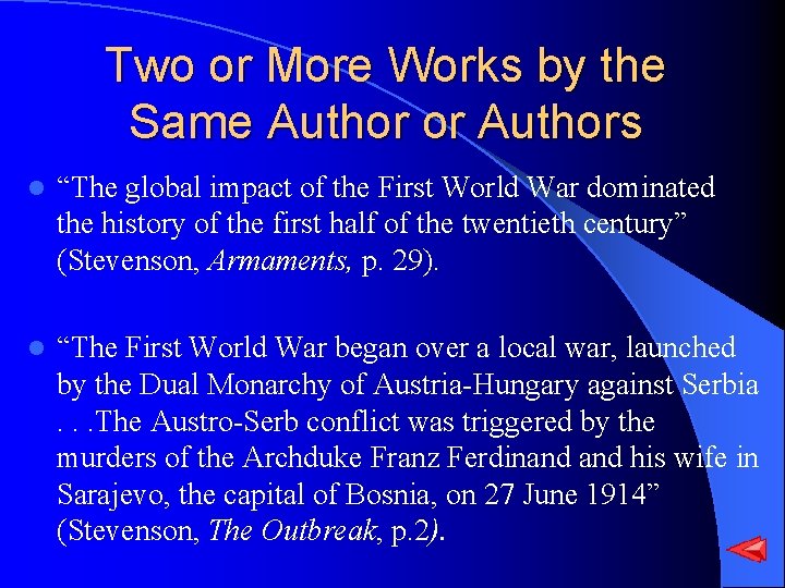 Two or More Works by the Same Author or Authors l “The global impact