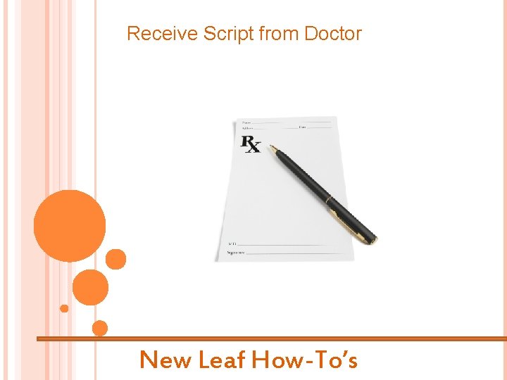 Receive Script from Doctor New Leaf How-To’s 