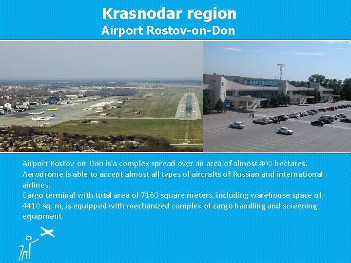 Krasnodar region Airport Rostov-on-Don is a complex spread over an area of almost 400