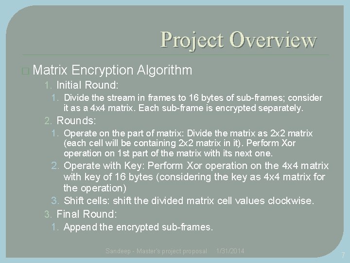 Secure communication of multimedia through encryption using matrix