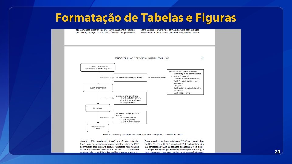 Formatação de Tabelas e Figuras 28 