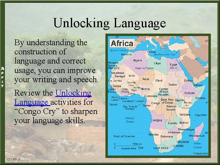 Unlocking Language By understanding the construction of language and correct usage, you can improve