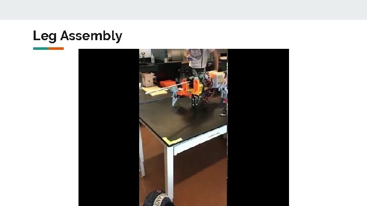 Leg Assembly Integrated System BuildTest Review P 19229 Robotter 2