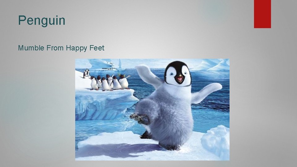 Penguin Mumble From Happy Feet 