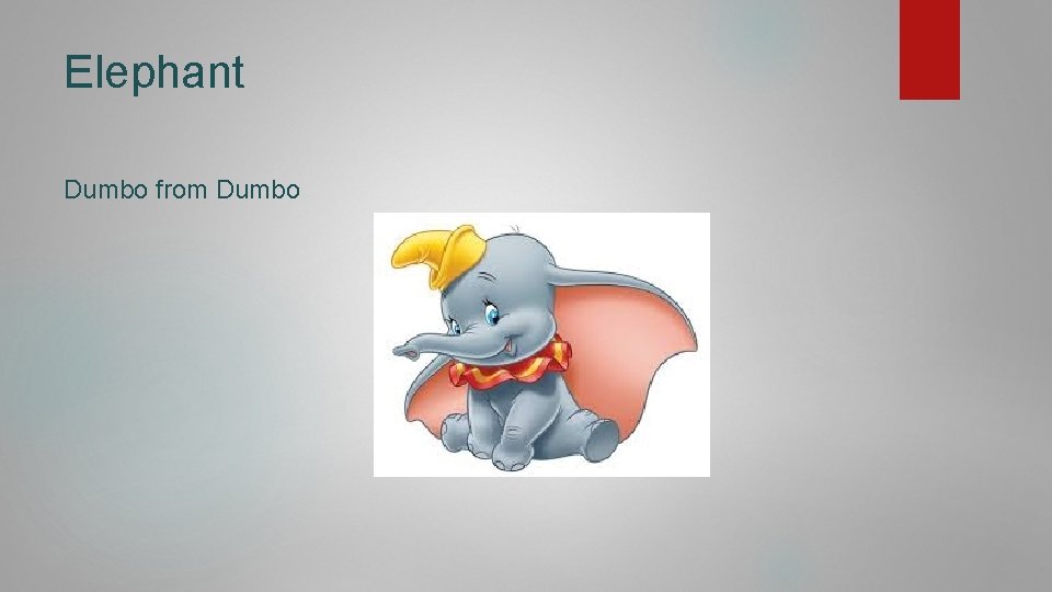 Elephant Dumbo from Dumbo 