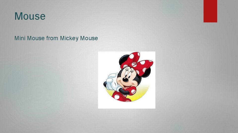 Mouse Mini Mouse from Mickey Mouse 
