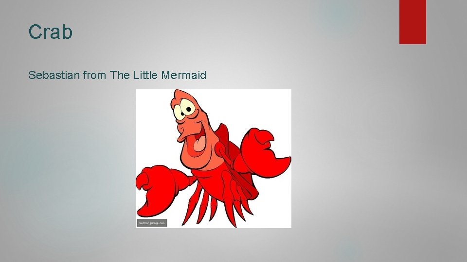 Crab Sebastian from The Little Mermaid 