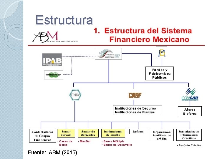 Estructura Fuente: ABM (2015) 