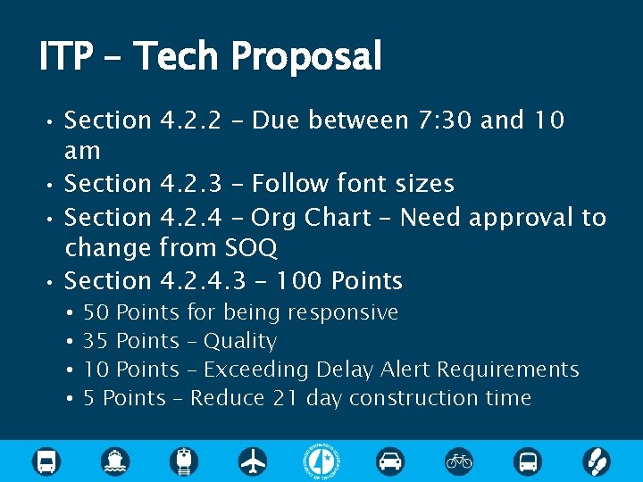 ITP – Tech Proposal • • Section 4. 2. 2 – Due between 7: ITP – Tech Proposal • • Section 4. 2. 2 – Due between 7: