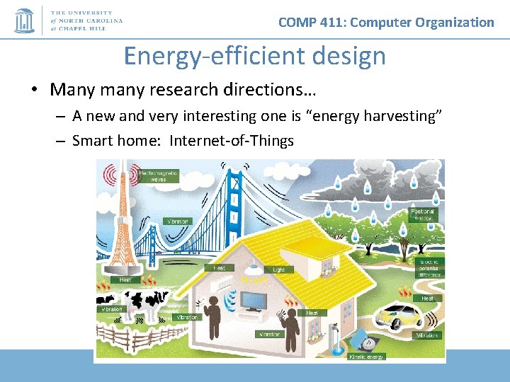 COMP 411: Computer Organization Energy-efficient design • Many many research directions… – A new