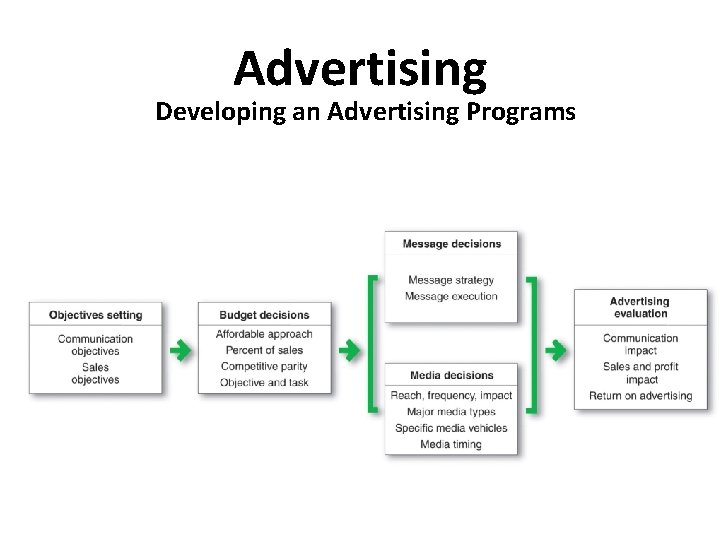 Advertising Developing an Advertising Programs 