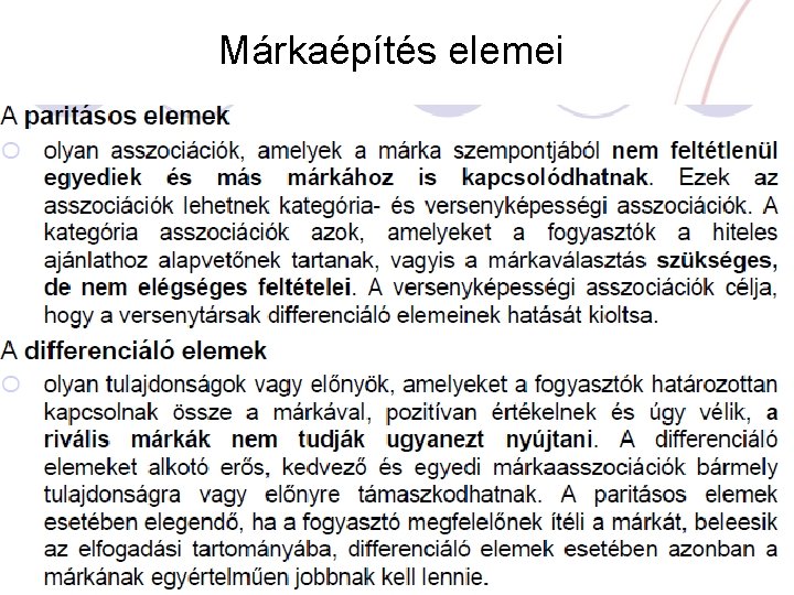 Márkaépítés elemei 