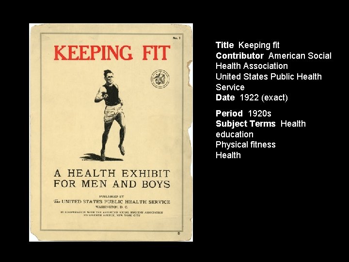 Title Keeping fit Contributor American Social Health Association United States Public Health Service Date