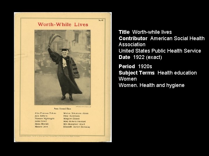 Title Worth-while lives Contributor American Social Health Association United States Public Health Service Date