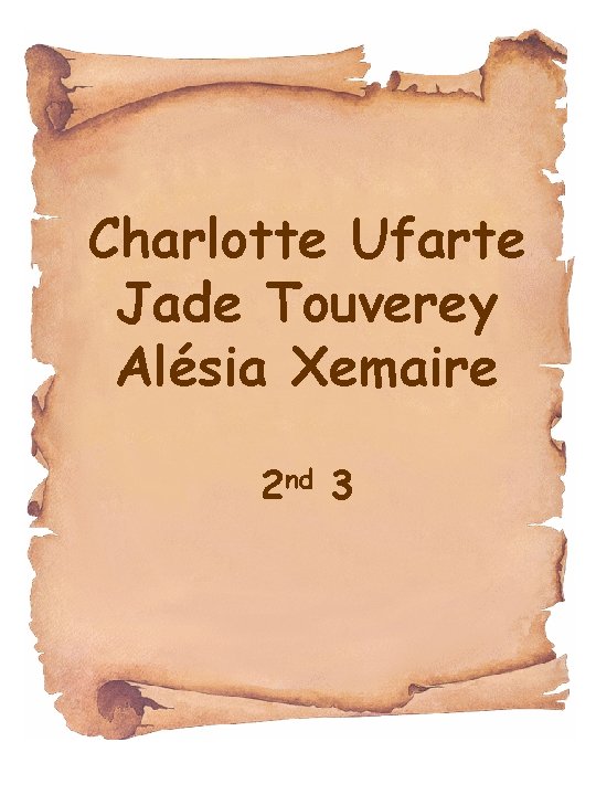 Charlotte Ufarte Jade Touverey Alésia Xemaire 2 nd 3 