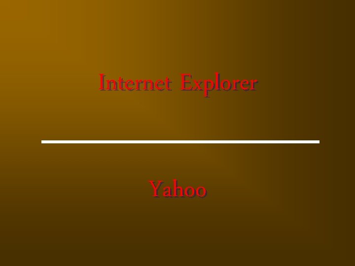 Internet Explorer Yahoo 