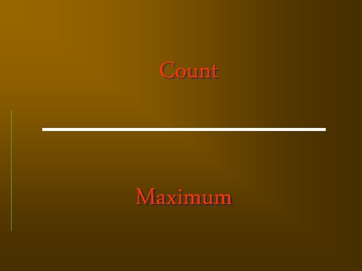 Count Maximum 