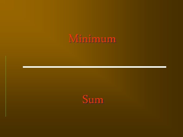 Minimum Sum 