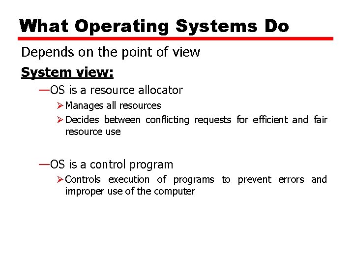 Operating System Concepts LESSON PLAN Course Operating System