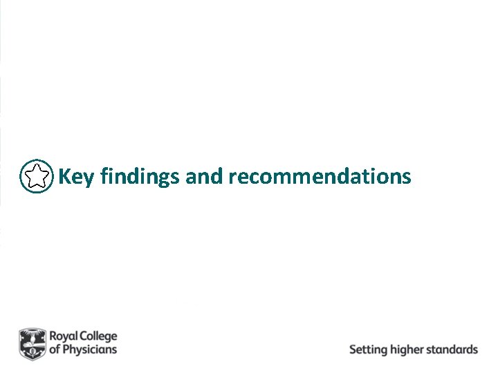 Key findings and recommendations 