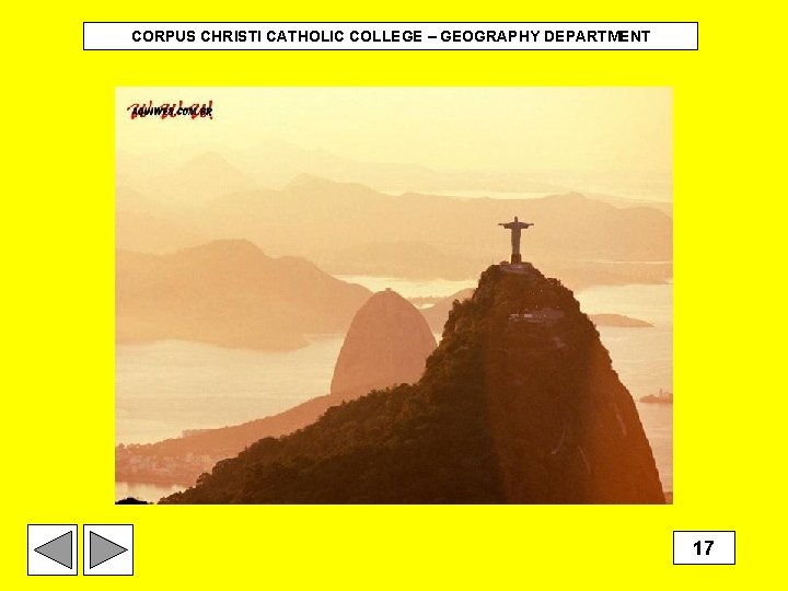 CORPUS CHRISTI CATHOLIC COLLEGE – GEOGRAPHY DEPARTMENT 17 