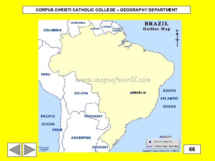 CORPUS CHRISTI CATHOLIC COLLEGE – GEOGRAPHY DEPARTMENT 66 