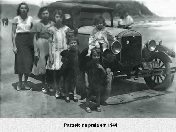 Passeio na praia em 1944 