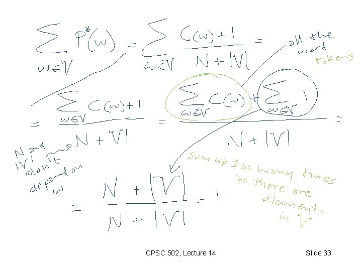 CPSC 502, Lecture 14 Slide 33 
