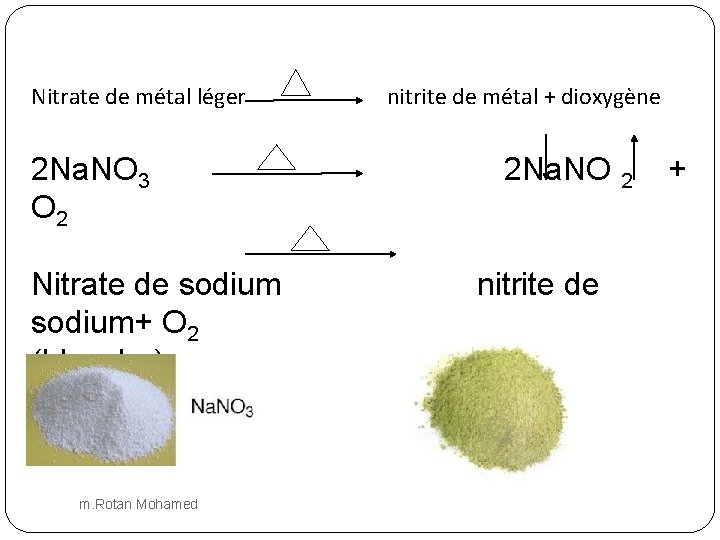 Nitrate de métal léger 2 Na. NO 3 O 2 Nitrate de sodium+ O