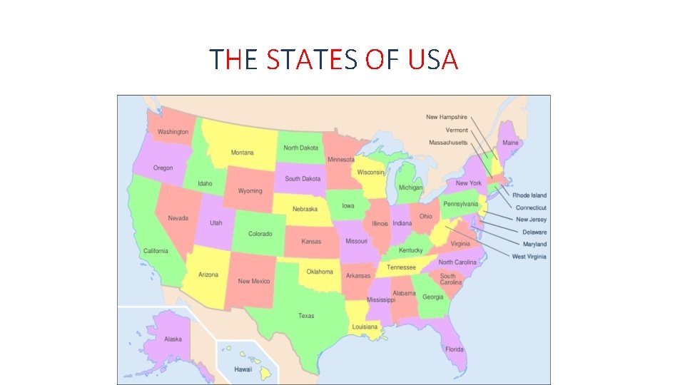 THE STATES OF USA 