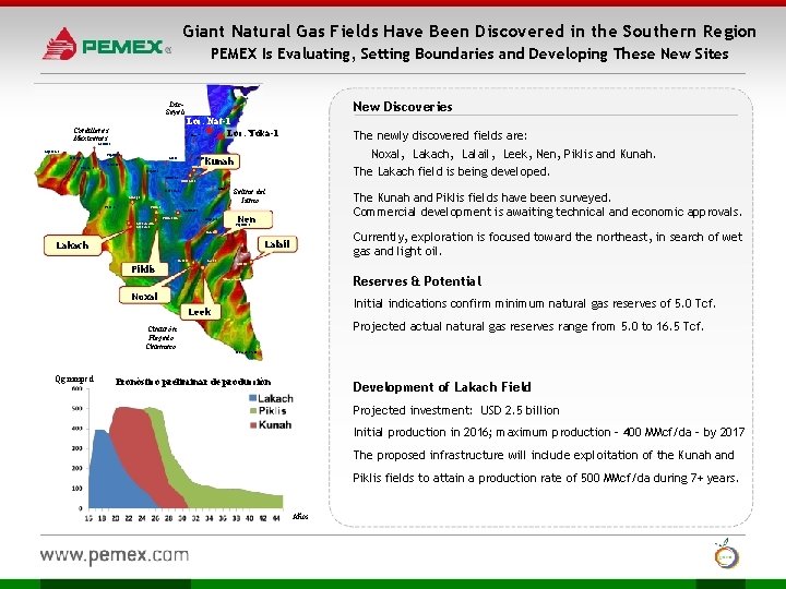 Giant Natural Gas Fields Have Been Discovered in the Southern Region PEMEX Is Evaluating,