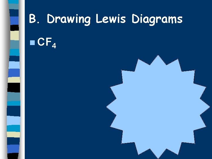 B. Drawing Lewis Diagrams n CF 4 