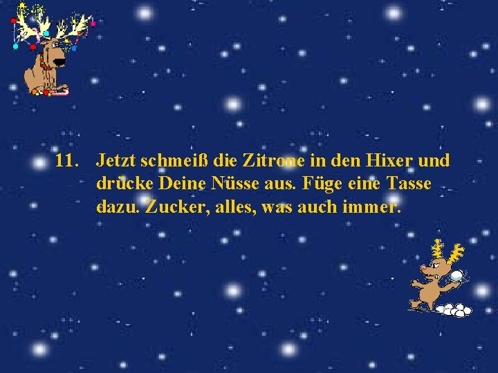 11. Jetzt schmeiß die Zitrone in den Hixer und drücke Deine Nüsse aus. Füge