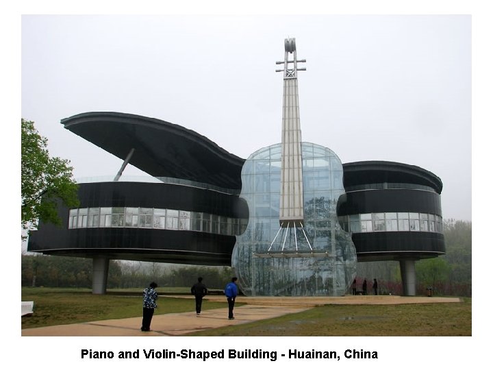 Piano and Violin-Shaped Building - Huainan, China 