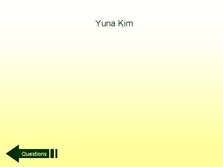 Yuna Kim Questions 