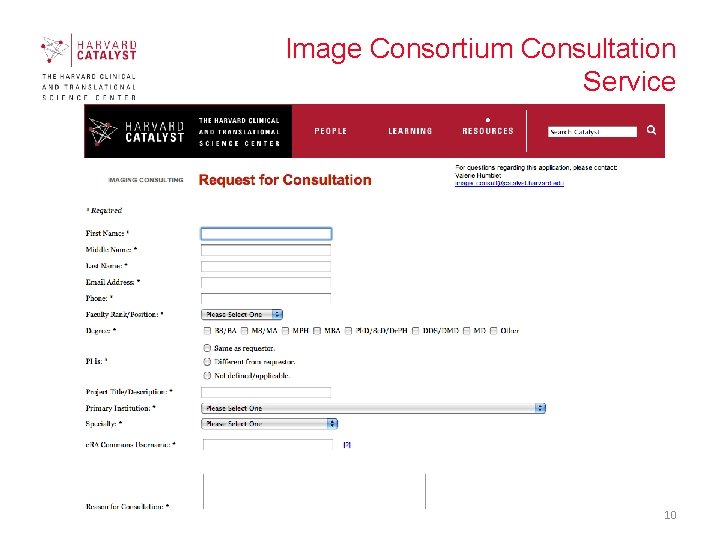 Image Consortium Consultation Service 10 