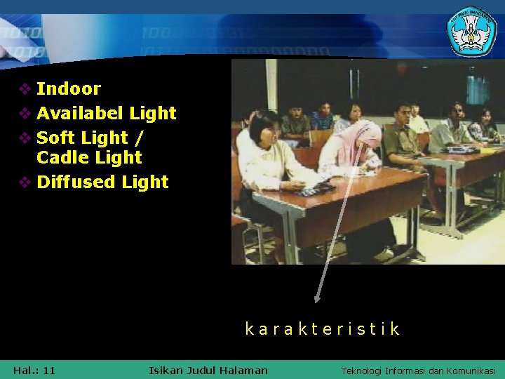 v Indoor v Availabel Light v Soft Light / Cadle Light v Diffused Light