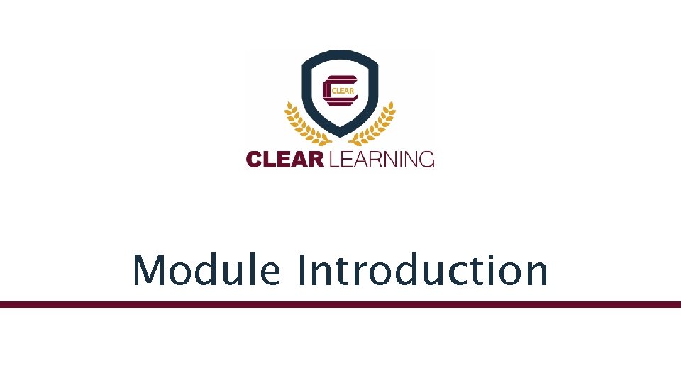 Module Introduction 