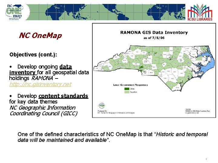 North Carolina Partnership with Library of Congress on