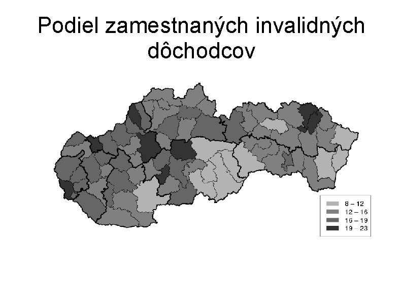 Podiel zamestnaných invalidných dôchodcov 